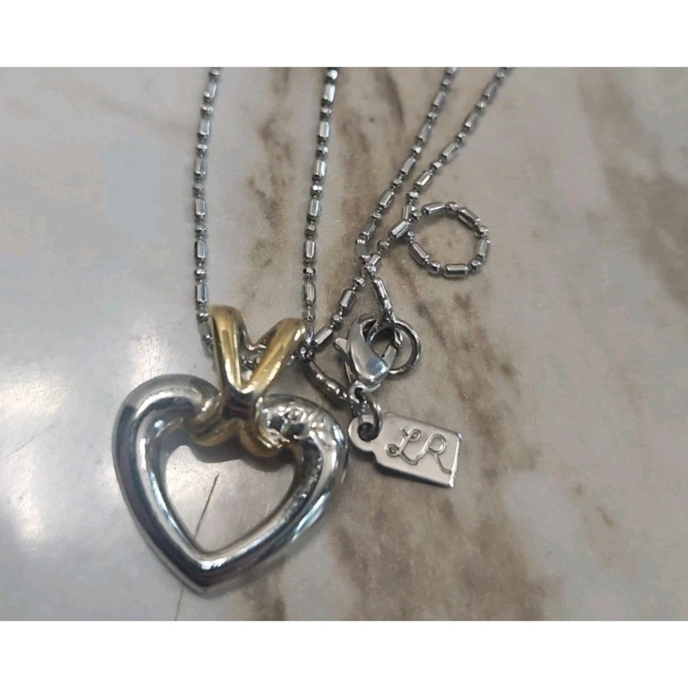 Lady Remington Silver And Gold Tone Pendant Necklace On Chain